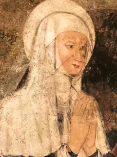 Cristo di pietà dettaglio - Cappella di San Bernardo o San Bernardino da Siena a Piozzo