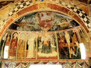 Affreschi absidali - Cappella di San Bernardo o San Bernardino da Siena a Piozzo