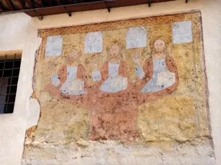 Trinità - Affresco della Trinità a Venasca