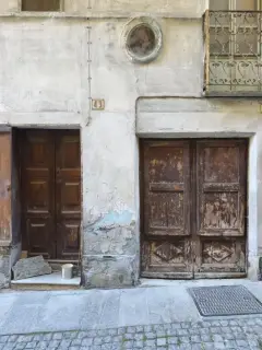 Vista - Affresco della Madonna del Latte a Sampeyre