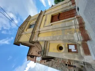 Facciata e fianco sinistro - Chiesa Parrocchiale di San Giovanni Battista a Ponzano Monferrato
