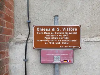 Pannello illustrativo - Parrocchiale di San Vittore a Rosignano Monferrato