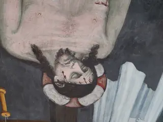 Cristo di pietà dettaglio - Chiesa o Abbazia di Sant'Antonio di Ranverso a Buttigliera AltaFrazione Sant'Antonio di Ranverso