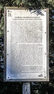 Pannello illustrativo - Parrocchiale di San Lorenzo a Andorno Micca