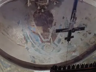 Cristo Pantocratore nell'abside - Parrocchiale di Santa Maria di Pulcherada a San Mauro Torinese