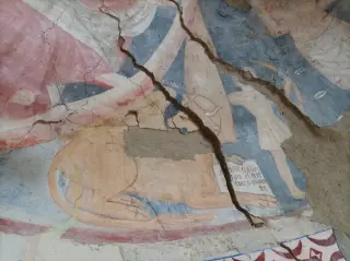 Leone San Marco - Chiesa dei Santi Fabiano e Sebastiano a Montiglio MonferratoFrazione Scandeluzza