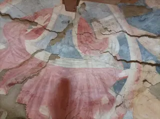 Cristo in Mandorla dettaglio - Chiesa dei Santi Fabiano e Sebastiano a Montiglio MonferratoFrazione Scandeluzza