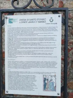 Pannello illustrativo - Chiesa di Santa Maria di Banno o di Santo Stefano o di Sezzè a Sezzadio