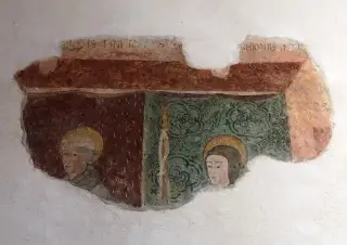 Tracce di affreschi - Chiesa del Carmine a Incisa ScapaccinoFrazione Villa