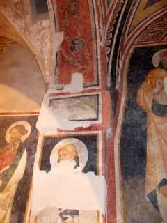 Cappella della Natività, sottarco - Ex Parrocchiale di Santa Caterina a Villanova MondovìFrazione Villa