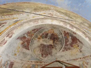 Cristo benedicente - Oratorio di San Sebastiano a Arborio