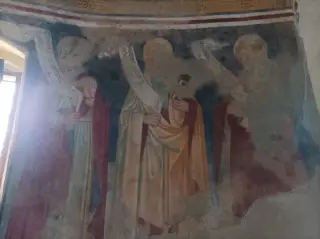 Affreschi absidali - Pieve di San Pietro a Volpedo