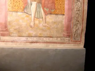 San Giovanni Battista, dettaglio - Santuario della Consolata a Saluzzo