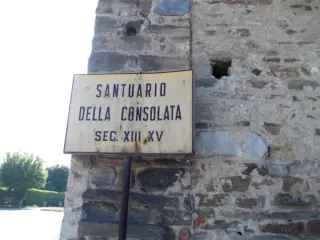 Cartello - Santuario della Consolata a Saluzzo