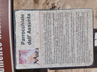 Pannello illustrativo - Parrocchiale dell' Assunta a Rossana