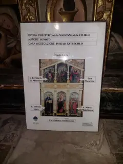 Pannello illustrativo - Collegiata dell' Assunta a Revello
