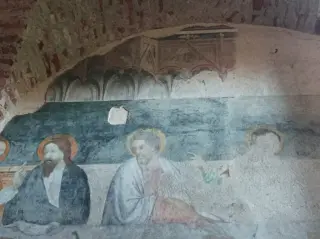 Affresco - Abbazia di Santa Maria a RevelloFrazione Staffarda