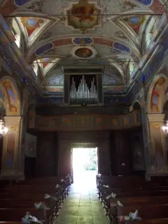 Interno verso cantoria - Parrocchiale di San Vito a Piossasco