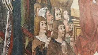 Madonna della Misericordia dettaglio - Cappella Cimiteriale di San Bernardino a Lusernetta