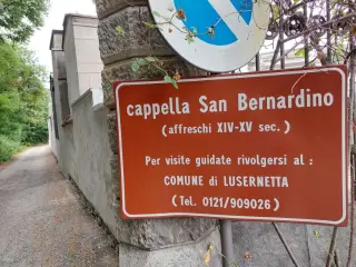 Cartello illustrativo - Cappella Cimiteriale di San Bernardino a Lusernetta