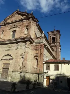 Facciata a campanile - Chiesa di San Verano o Santa Maria a PineroloFrazione Abbadia Alpina