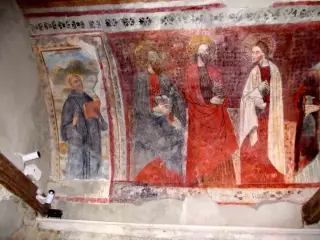 Affreschi - Certosa della Madonna della Losa a GravereFrazione Losa