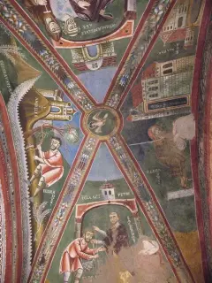 Affreschi - Storie di Sant'Eldrado - Cappella di Sant'Eldrado a Novalesa