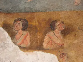 Affreschi - Giudizio Universale - Particolare - Cappella di Sant'Eldrado a Novalesa