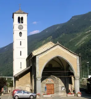 Facciata - Parrocchiale di San Giovanni Battista a Salbertrand