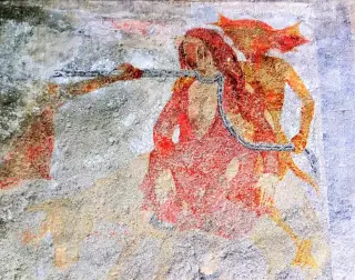 Affresco - Parrocchiale di San Giovanni Battista a Salbertrand