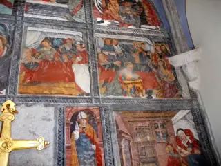 Congedo e Morte della Vergine - Cappella di San Cristoforo o dell'Annunziata a SalbertrandFrazione Oulme