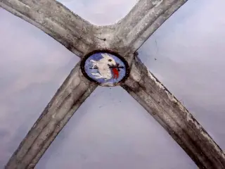 Chiave di volta. L'Agnello Mistico - Cappella di San Cristoforo o dell'Annunziata a SalbertrandFrazione Oulme