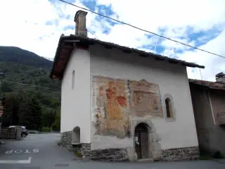 Vista - Cappella di San Cristoforo o dell'Annunziata a SalbertrandFrazione Oulme