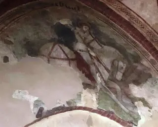 San Giorgio e il drago navata sinistra - Chiesa della Madonna di Viatosto o Maria Ausiliatrice a AstiFrazione Viatosto