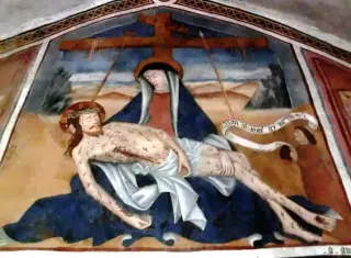 Affreschi - Cappella di Notre Dame Du Cognet o Coignet a BardonecchiaFrazione Les Arnauds