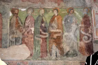 Affresco - Chiesa della Confraternita di Santa Croce a Rocca Canavese