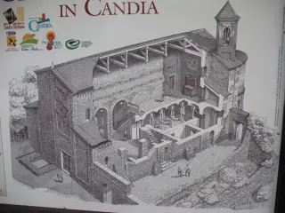 Ricostruzione del complesso - Santuario o Priorato di Santo Stefano al Monte a Candia Canavese