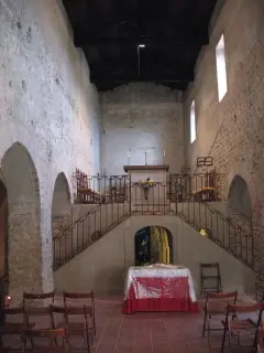 Vista interno - Santuario o Priorato di Santo Stefano al Monte a Candia Canavese