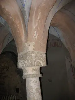 Cripta - Capitello - Santuario o Priorato di Santo Stefano al Monte a Candia Canavese