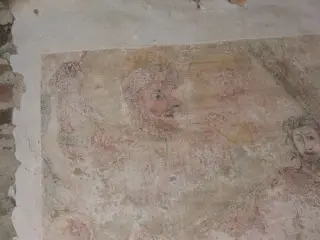 Affresco controfacciata - particolare - Santuario o Priorato di Santo Stefano al Monte a Candia Canavese
