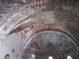 Affreschi catino absidale - Chiesa di Santo Stefano di Sessano a Chiaverano