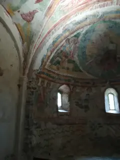 Affreschi catino absidale - Chiesa di Santo Stefano di Sessano a Chiaverano