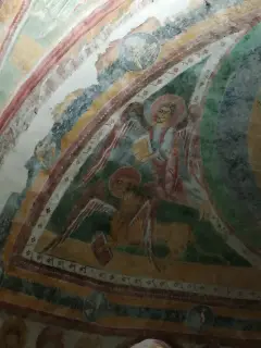 Affreschi catino absidale - Chiesa di Santo Stefano di Sessano a Chiaverano