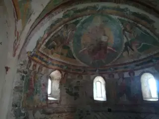 Affreschi catino absidale - Chiesa di Santo Stefano di Sessano a Chiaverano