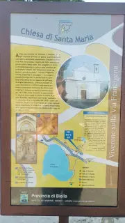 Pannello illustrativo - Chiesa del Cimitero o Cura Vecchia a Viverone