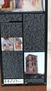 Pannello illustrativo - Chiesa Cimiteriale della Madonna del Carmine o delle Grazie a Prascorsano