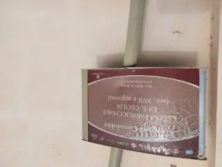 Pannello illustrativo - Parrocchiale di Santa Cecilia a Caresanablot