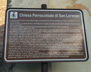 Cartello illustrativo - Parrocchiale di San Lorenzo a Verrone