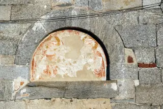 Lunetta sul fianco destro - Parrocchiale di San Giorgio a Agrate Conturbia