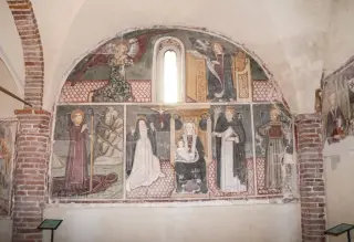 Annunciazione e Santi Giulio, Caterina, Pietro e Bernardino - Pieve di San Pietro a Casalvolone